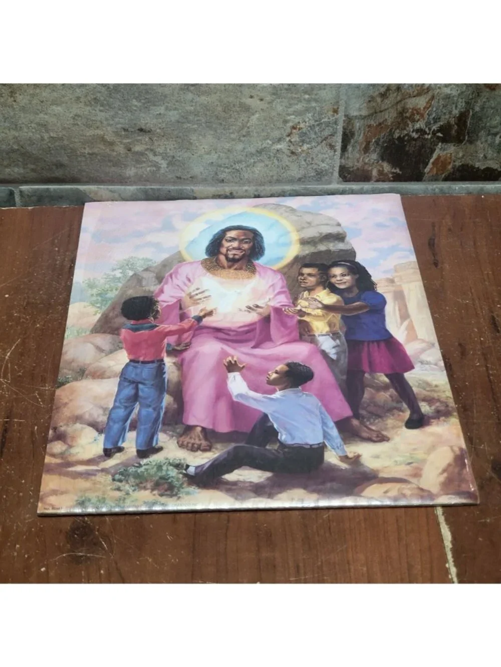 Vintage Unframed Let the Children Come Art Print 1993